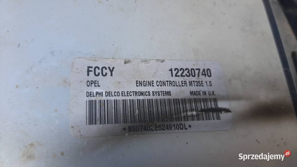 FCCY komputer sterownik silnika 12230740 Opel Dębno
