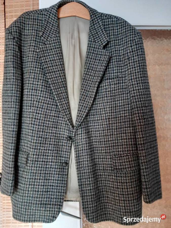 Marynarka szkocki tweed kratka łódzkie Łódź
