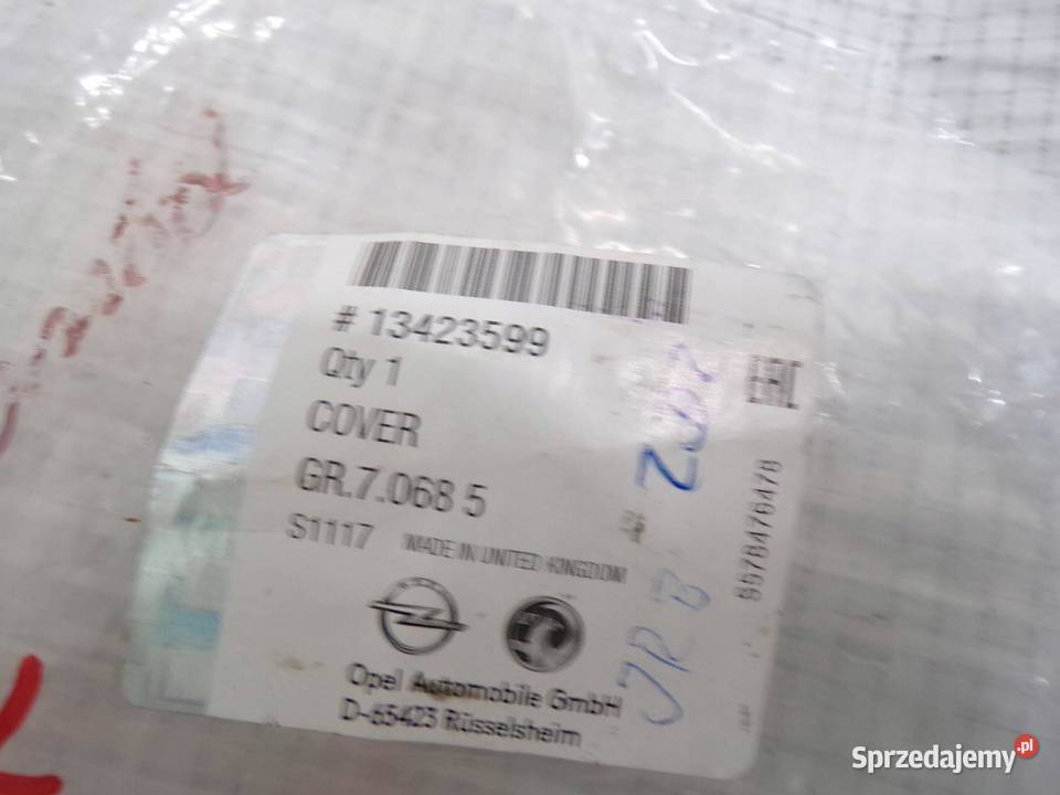 OPEL ASTRA K ZAŚLEPKA ZDERZAK HAK PRZÓD 13423599
