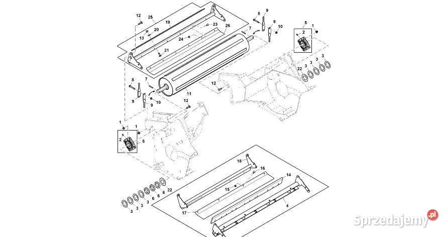 John Deere 960 Część źniwna DC219840 Podbieracz wielkopolskie Jastrzębniki