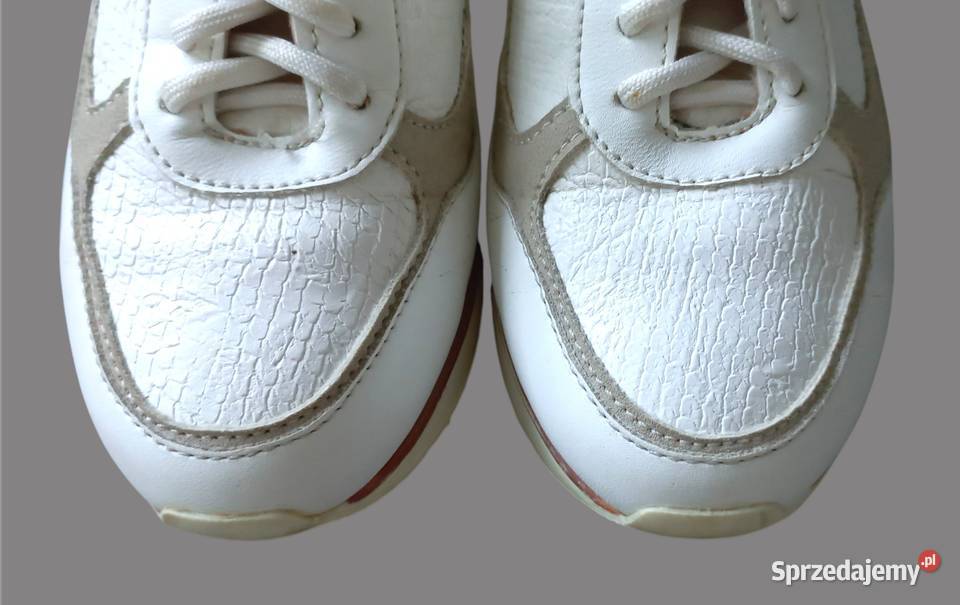 Damskie białe klasyczne niskie sznurowane małopolskie Chrzanów sprzedam