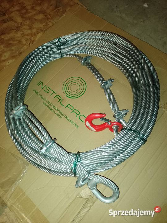 Lina stalowa ocynkowana 30m fi12mm 6x19 Nowa Leśnictwo