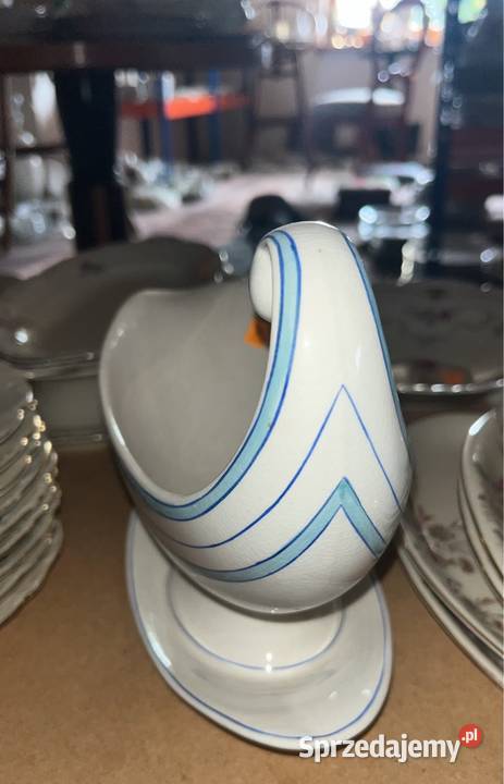 Sosjerka porcelanowa Sygnowana Rostrand Szwecja pomorskie Gdańsk