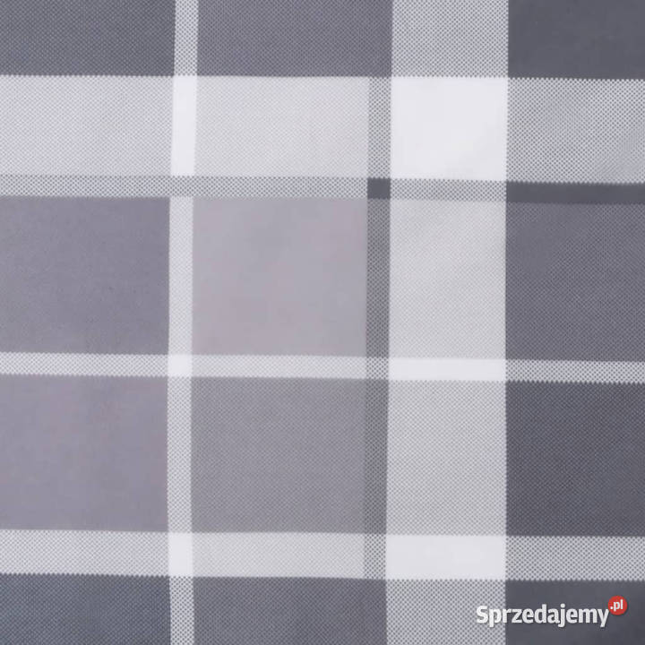 Poduszka na leżak szara krata 200x70x3 tkanina sprzedam