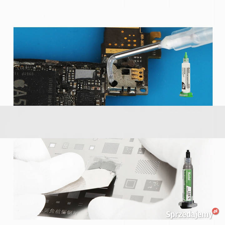 Zestaw Lutowniczy Flux 338 Cyna 183C 2x Tłoczek sprzedam