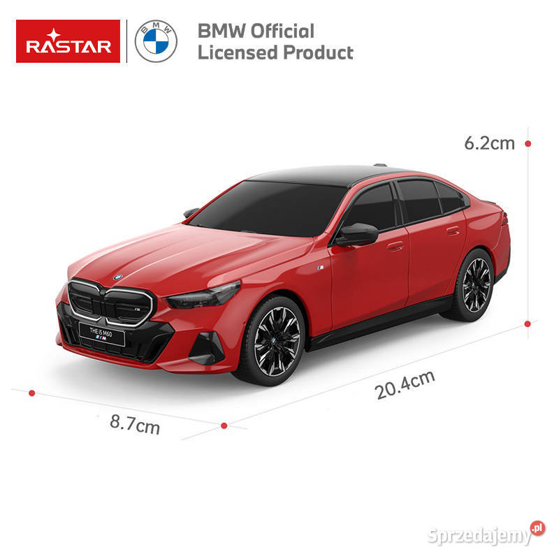 BMW i5 czerwony RC 124 Rastar 10180 Samochody i pojazdy Poznań