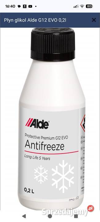 ALDE płyn glikol EVO do układu ogrzewania