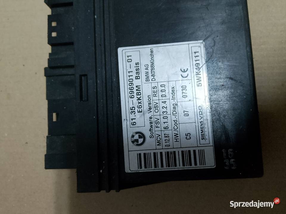BMW E60 moduł komfortu 61356969011 śląskie Nieborowice