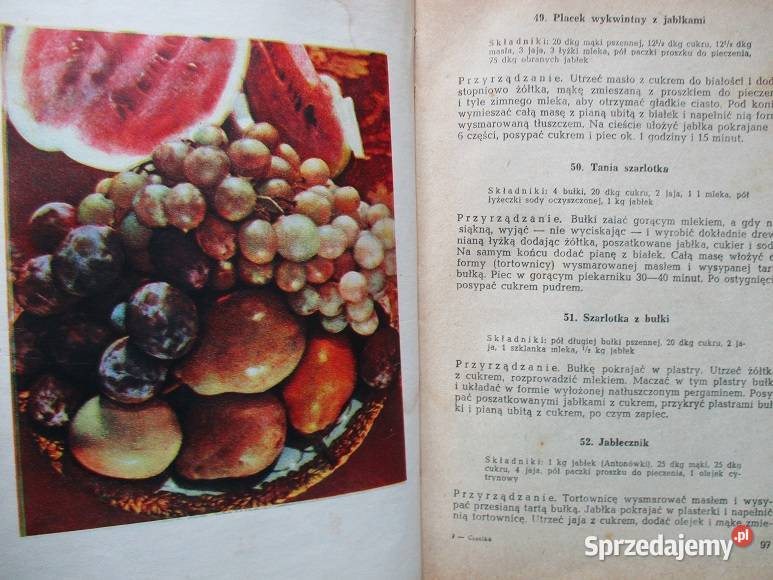 Ciasta ciastka ciasteczka 1960 kuchnia kulinaria Łódź