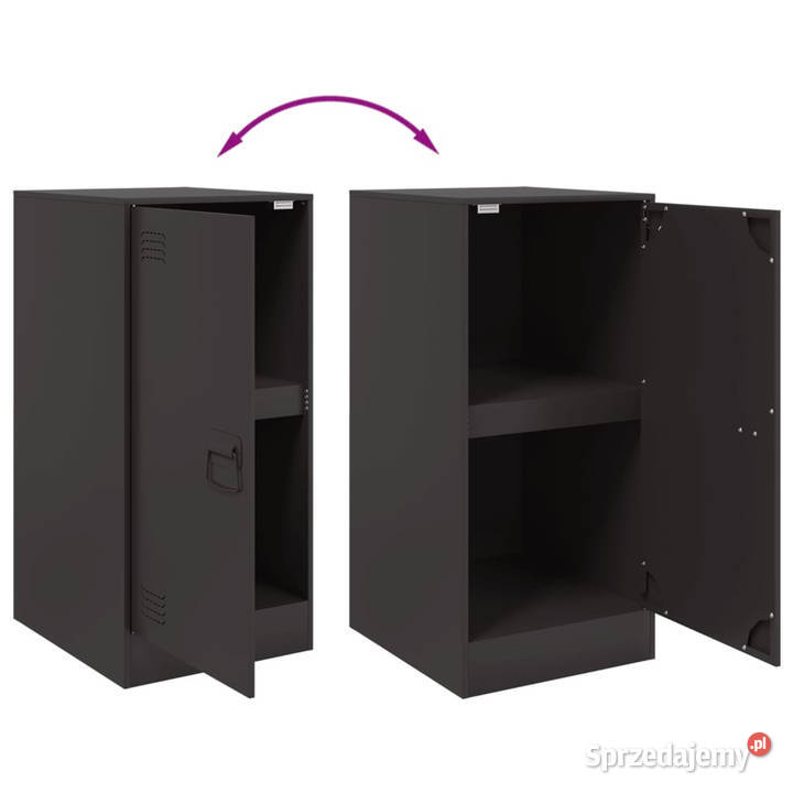Szafka czarna 345x39x73 stal WM841709 Warszawa
