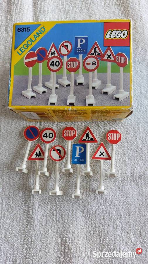 klocki lego znaki drogowe