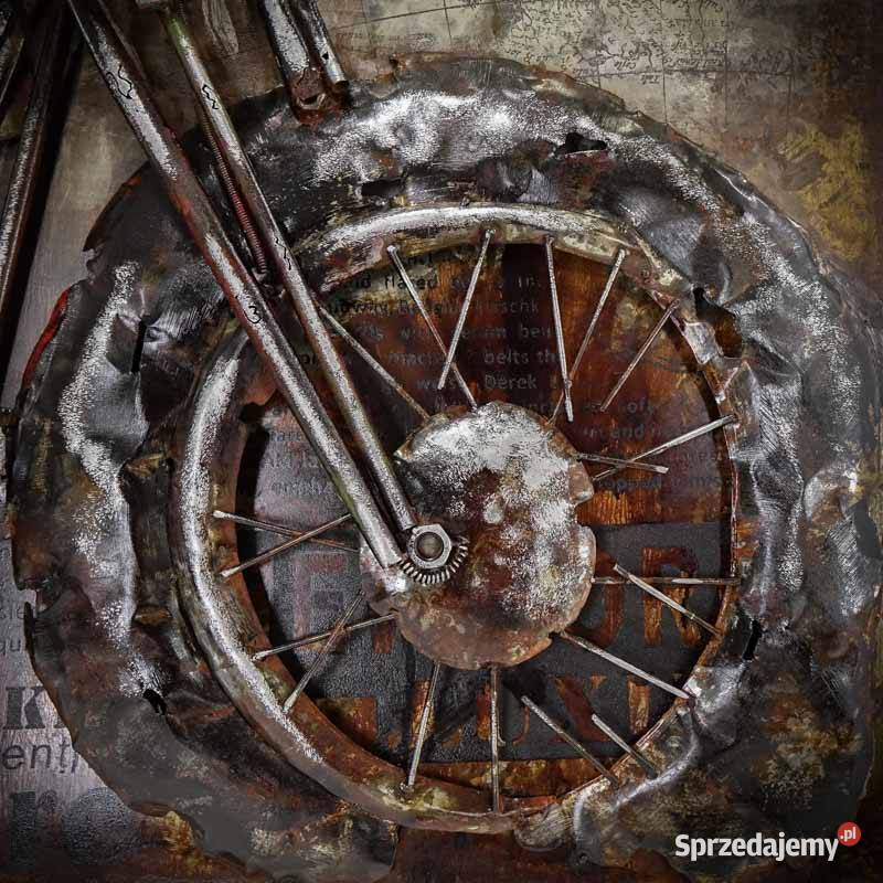 Obraz metalowy 3D LOFT MOTOR WSK 100x100 świętokrzyskie Chmielnik