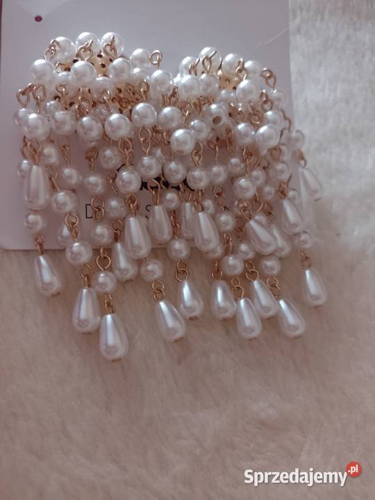 ASOSWytworne długie kolczyki ślubne z Londynu Kraków