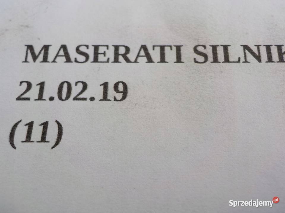 ŁAPA MOCOWANIE UCHWYT MASERATI GHIBLI 30D Silniki i osprzęt Nowy Tomyśl