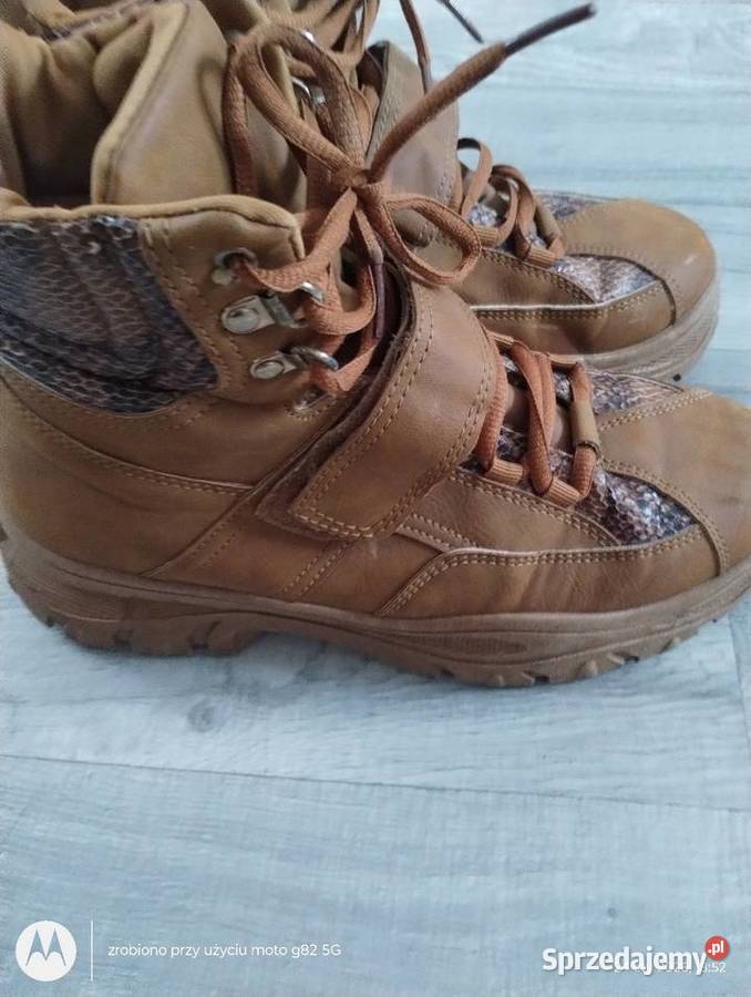 Buty trekkingowe zimowe skóra ekologiczna Moda i Styl Krasnystaw