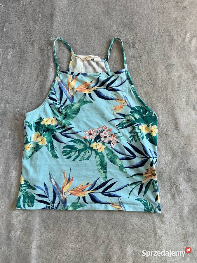 Top koszulka bluzka crop top na ramiączkach Rozmiar 140 Jasło