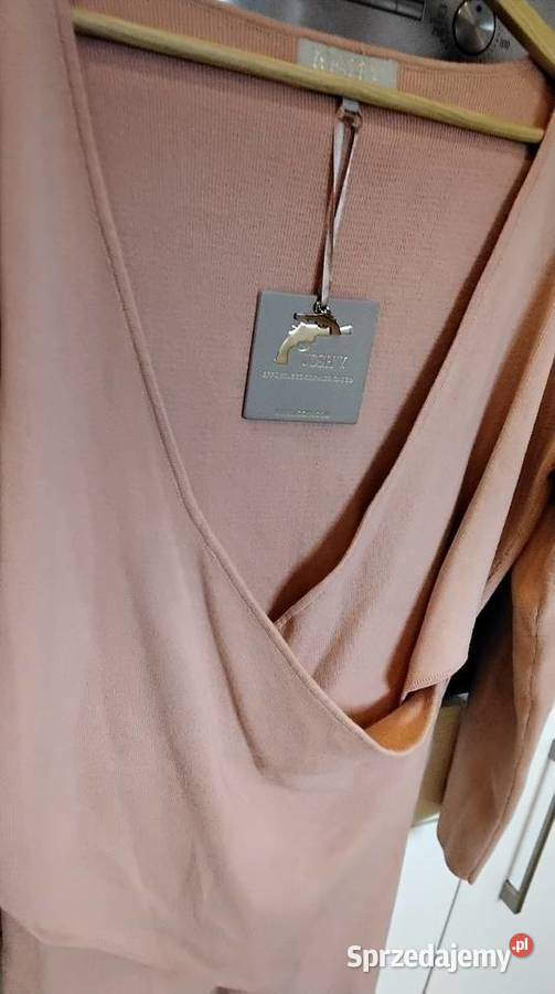 Sweter Tunika Dzianinowa Damska JOSH V L NOWY pomarańczowy lubuskie Nowa Sól sprzedam