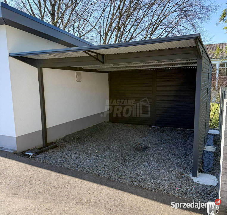 Carport Wiata samochodowa CarPort 45 m antractyt Żnin