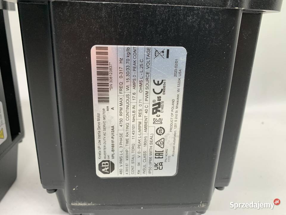 AllenBradley VPLB1651FPJ12AA Servomotor Warszawa