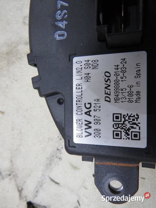 REZYSTOR DMUCHAWY PASSAT B8 20 TDI 3Q0907521A