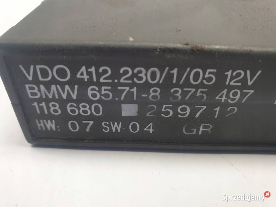 BMW E39 STEROWNIK TEMPOMATU Moduł 8375497 Komputery Chełm sprzedam