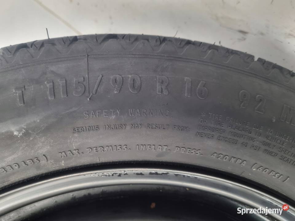 KOŁO DOJAZDOWE BMW E46 dojazdówka 11590 R16 Samochodowe Chełm