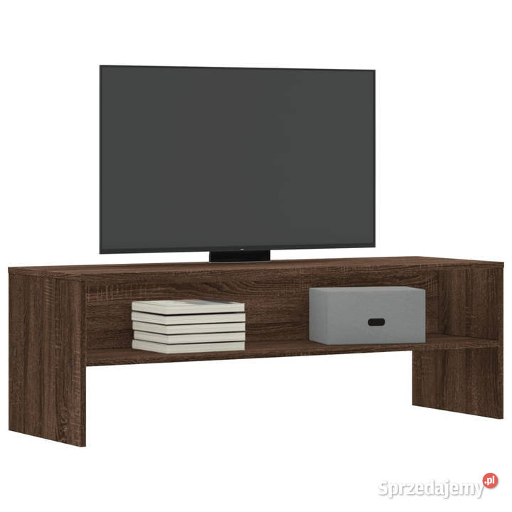 Szafka pod TV brązowy dąb 120x40x40 WM835566 RTV