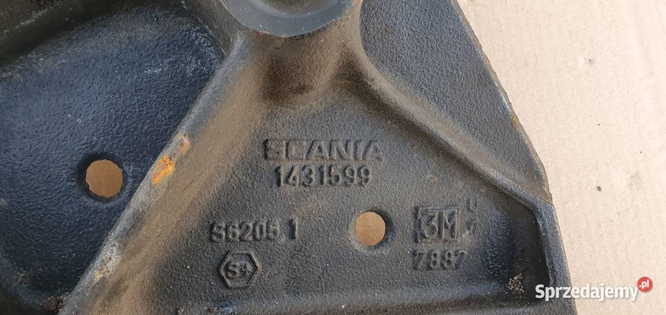 SCANIA R UCHWYT MOCOWANIE ŁAPA ZDERZAKA WSPORNIK Bieleń