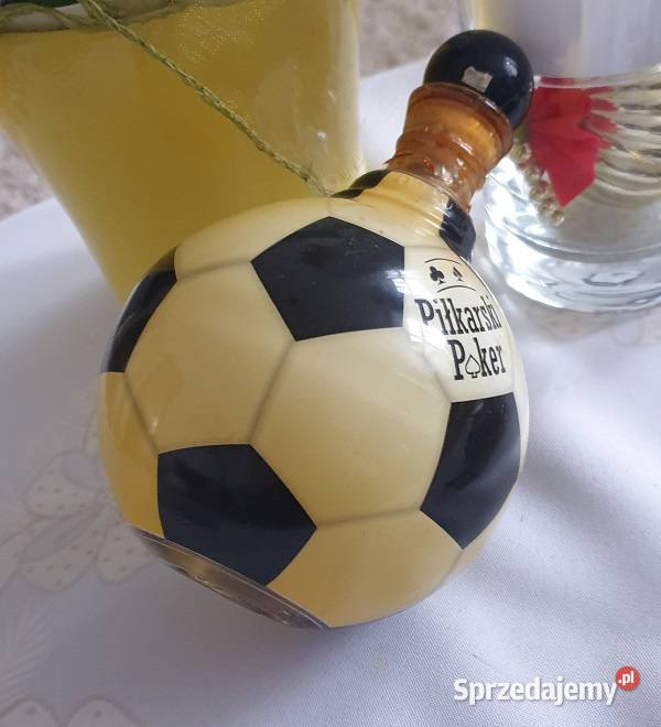 Butelka Likier Piłkarski Poker Cytrynówka 500 ml Porcelana i szkło warmińsko-mazurskie Reszel