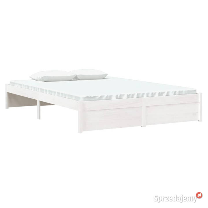 Rama łóżka biała lite drewno 140 x 190 WM814930 Warszawa
