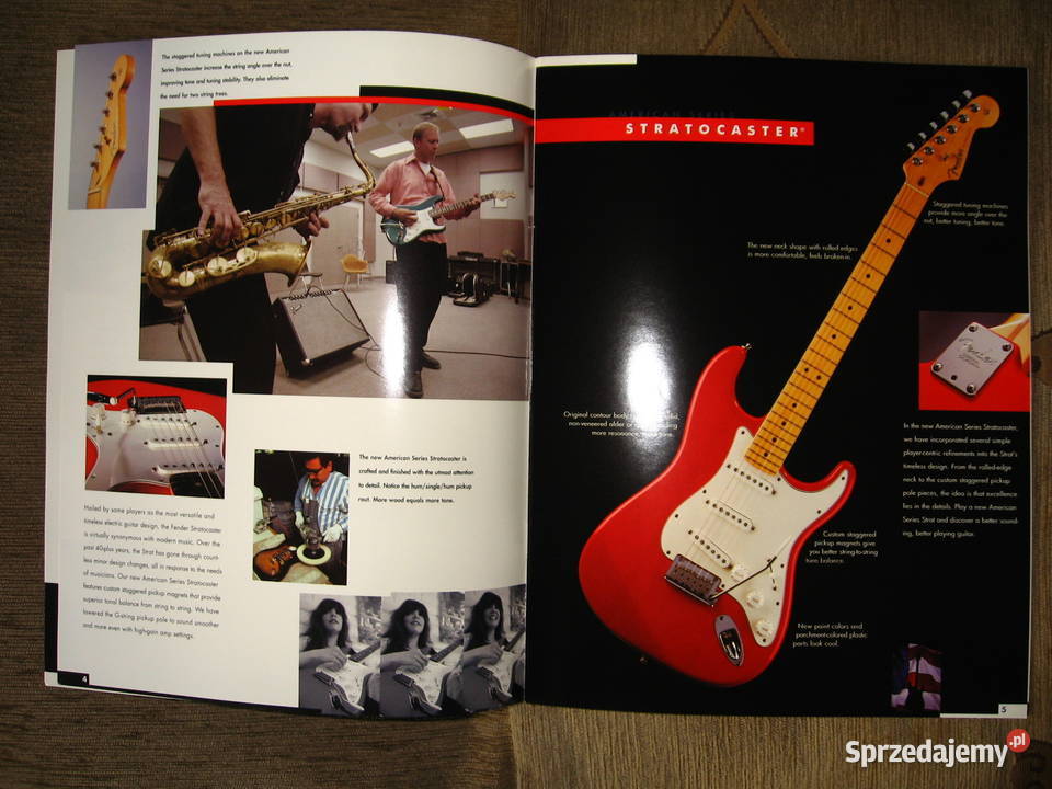 Fender American Series Guitars katalog broszura Fender