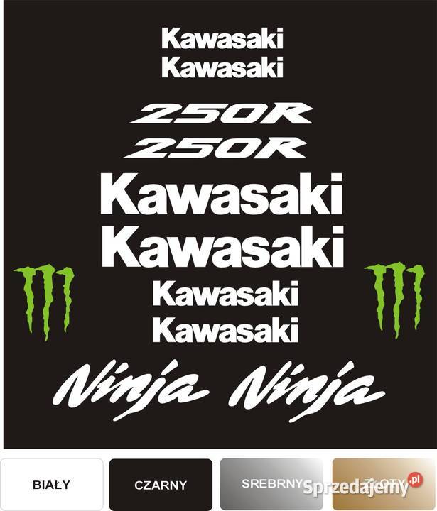 KAWASAKI NINJA 250R NAKLEJKI MOTOCYKL WZÓR 34014 Okleiny i naklejki Kraków sprzedam