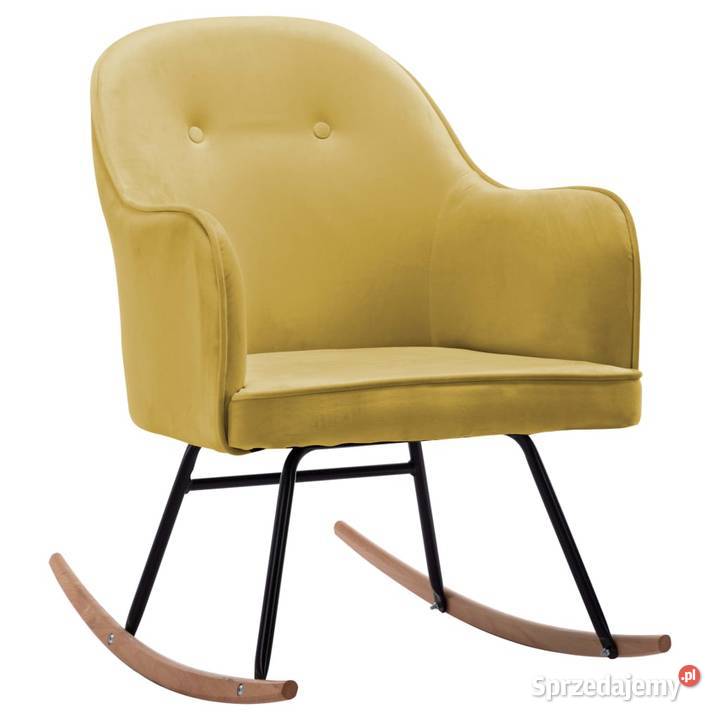 vidaXL Fotel bujany musztardowySKU289525 Dom i Ogród