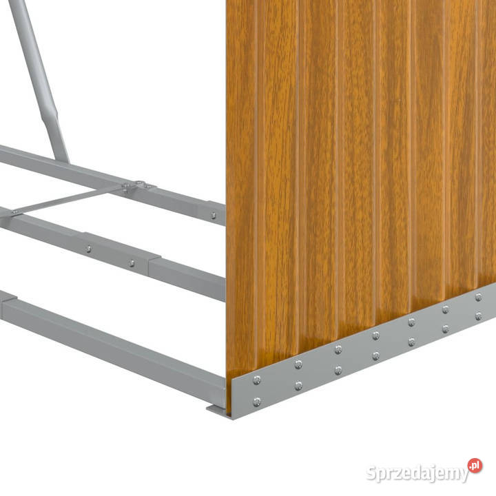 Stojak na drewno jasny brąz 120x45x140 stal Pozostałe Warszawa