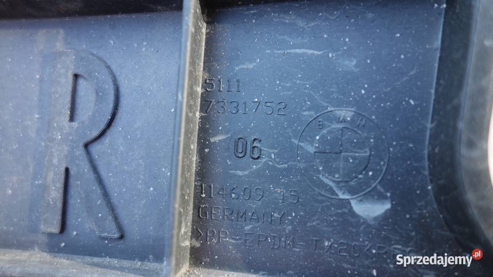 bmw 5 f10 f11 lift 13 slizg zderzaka przod Karoseria Karoseria śląskie Ruda Śląska