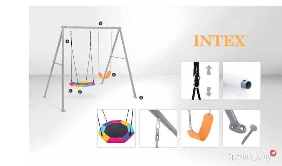 Solidna huśtawka ogrodowa 2 funkcje pas i Poznań