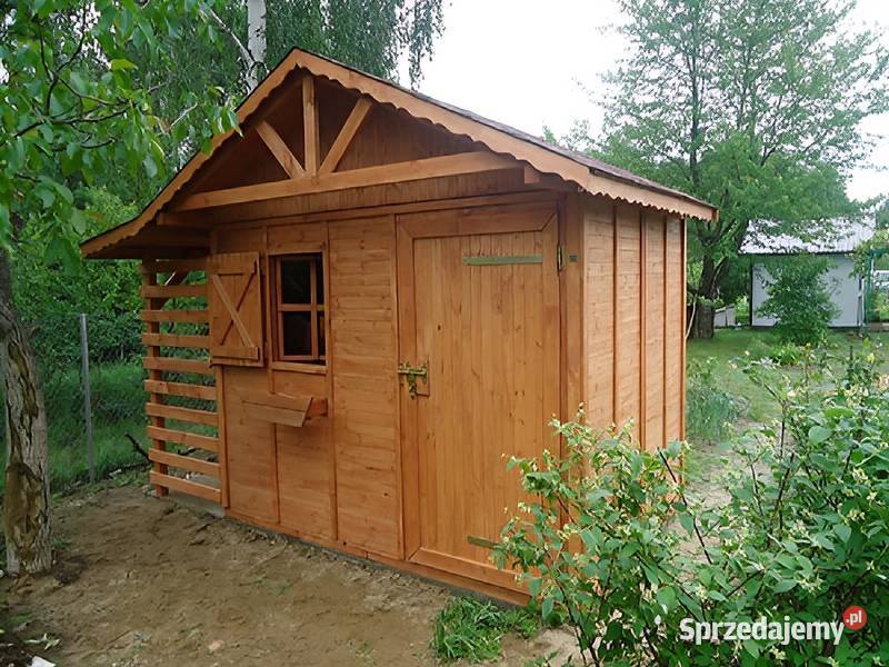 DOMEK ZEBRA OGRODOWY DACH DWUSPADOWY DREWNIANY śląskie Parzymiechy