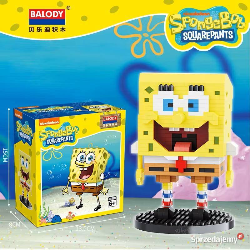 KLOCKI SPONGEBOB 694 elementów SZYBKA WYSYŁKA Chrzanów