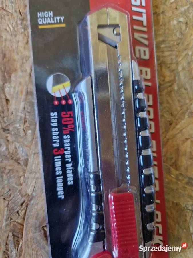 Nożyk do tapet aluminiowy ostrze łamane 18mm wielkopolskie Głogowa