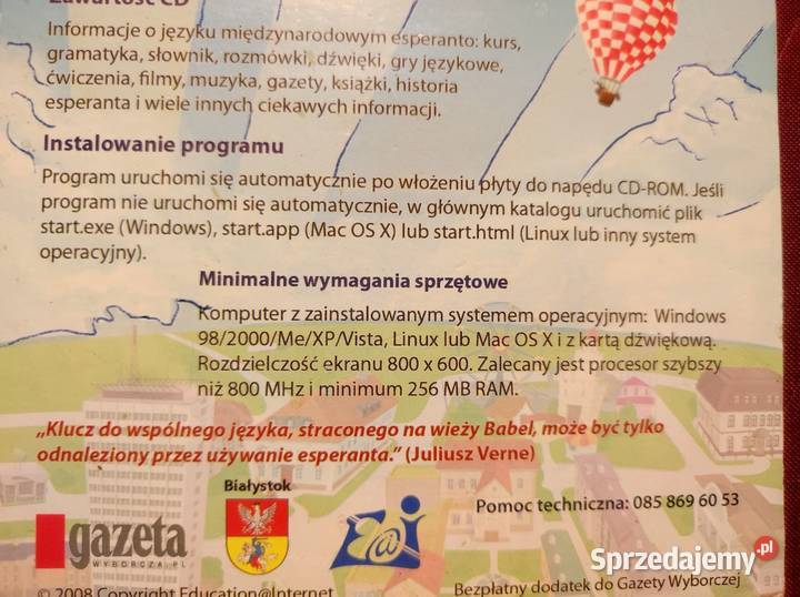 język esperanto Ludwik Zamenhof 1 płyta