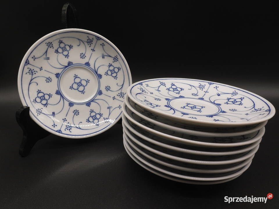 Talerzyki podstawki 9 wzór słomkowy INGRES WEISS Porcelana i szkło