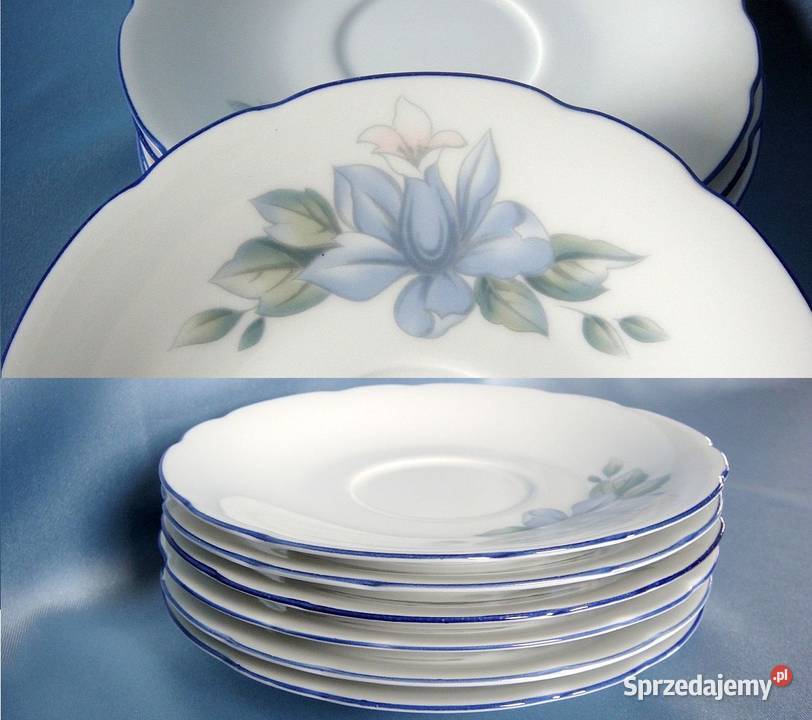 Piękny zestaw porcelanowy do kawy herbaty 66 Top biały Kielce sprzedam