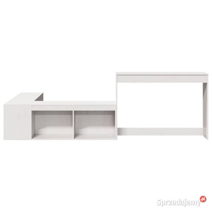 Szafka nocna z biurkiem biała 222x107x75 drewno mazowieckie Warszawa