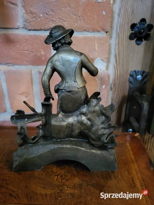Mosiężna figurka defekt Antyki Rybnik sprzedam