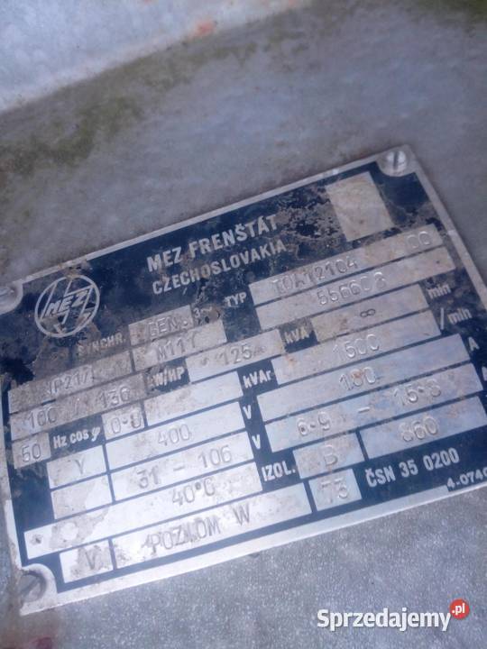 Prądnica 125KVA Więcbork sprzedam