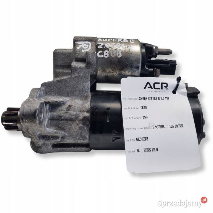 ROZRUSZNIK Skoda Superb II 20 TDI oryginał BOSCH