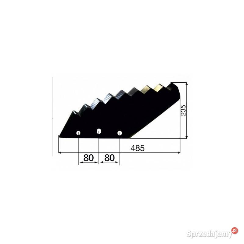 Nóż do paszowozu 530x8 mm Kuhn zamiennikśrednica Kamionna