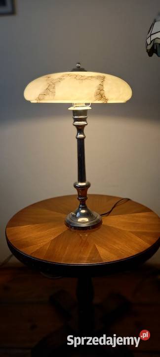 Kolumnowa lampa z chromowanego mosiądzu duży Skierniewice sprzedam