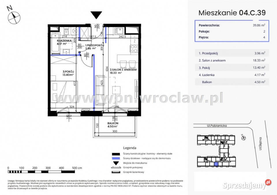 sprzedaży mieszkania Wrocław 3986m2