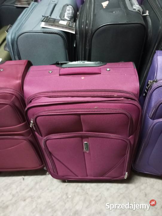 Walizka duża xxl z grubej codury na 4 kołach z Torby, plecaki i walizki Lublin